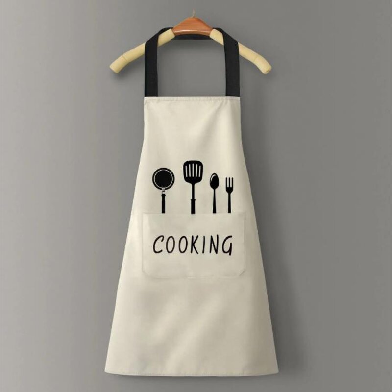 Kitchen Apron Supplier - Women Men Household Wipeable Waterproof Oil