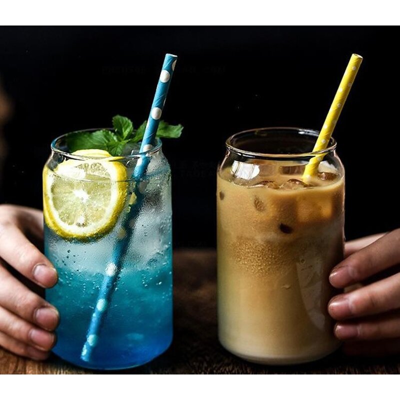 Beer Can Glass Cups Factory - 12oz 16oz Clear Soda Coffee Drinking