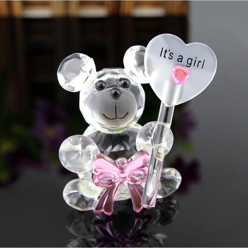 Crystal Bear Figurines Factory - Baby Christening Giveaways Gifts for