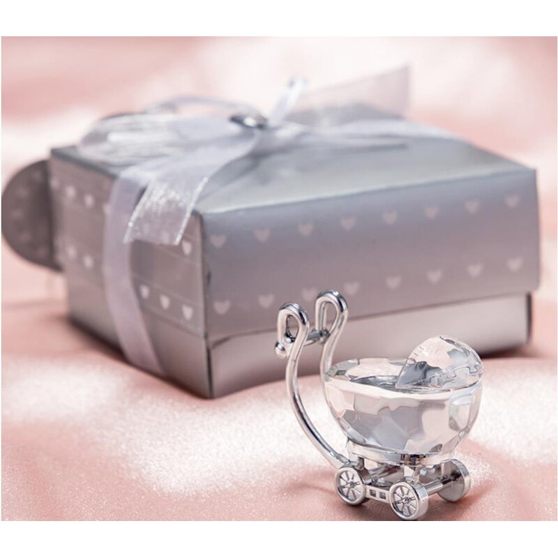 Baby Carriage Craft Supplier - Artificial Crystal with Gift Box for