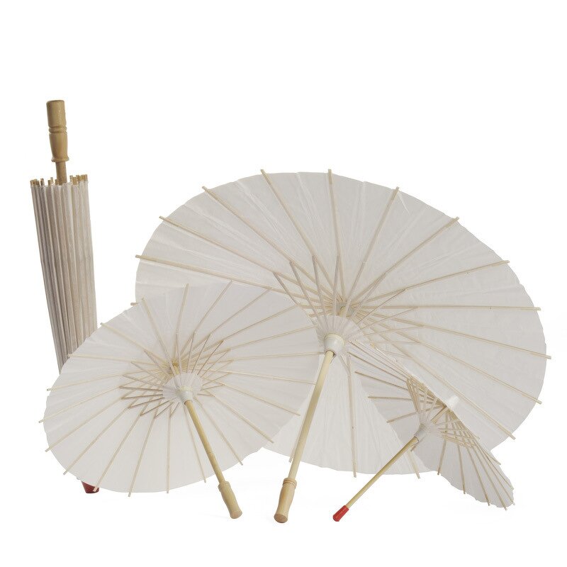 Paper Parasol Supplier - Wholesale Chinese Cheap White Wedding with Logo