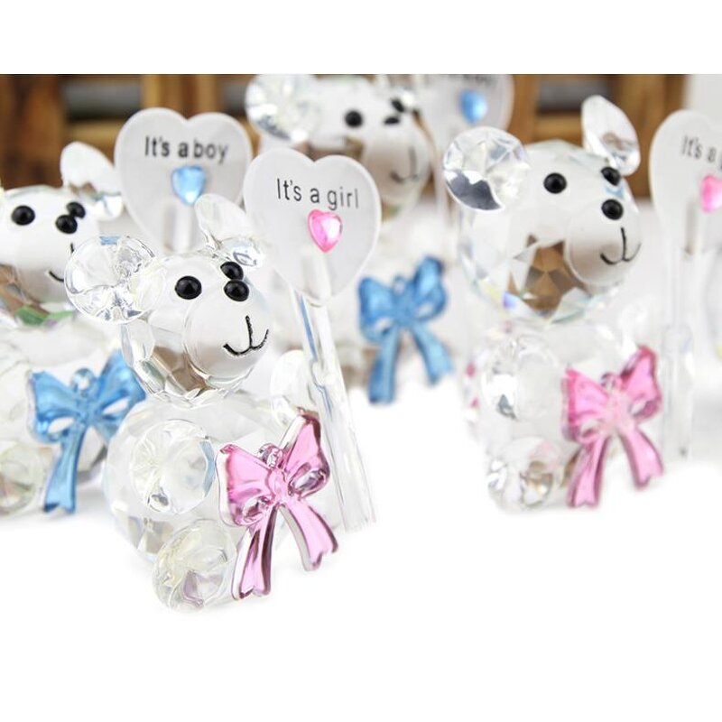Crystal Bear Figurines Factory - Baby Christening Giveaways Gifts for