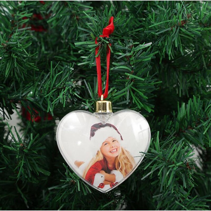 Christmas Photo Ball Supplier - Sublimation Blank Transparent Plastic 8CM