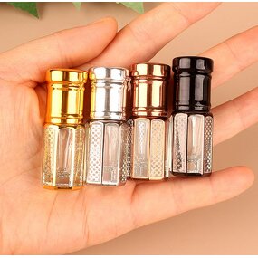 Octagon Glass Roll on Bottle Factory - 3-12ml Arabic Attar Gold Hot