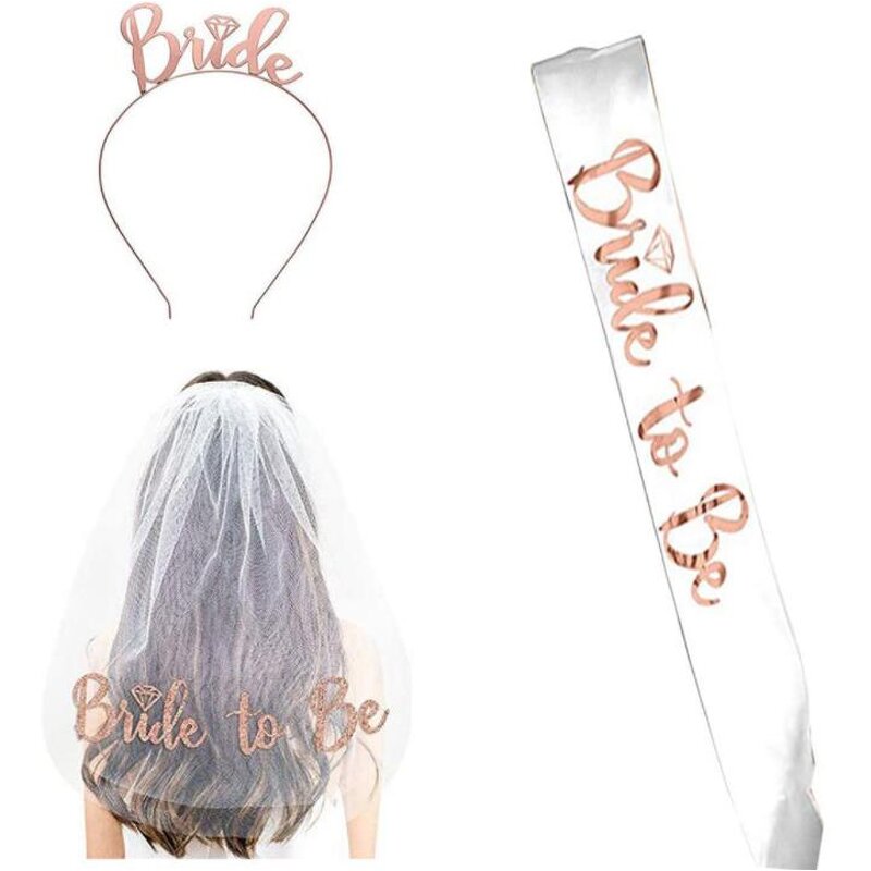 Bridal Shower Party Kit Supplier - Wholesale Custom Logo Rose Gold Veil