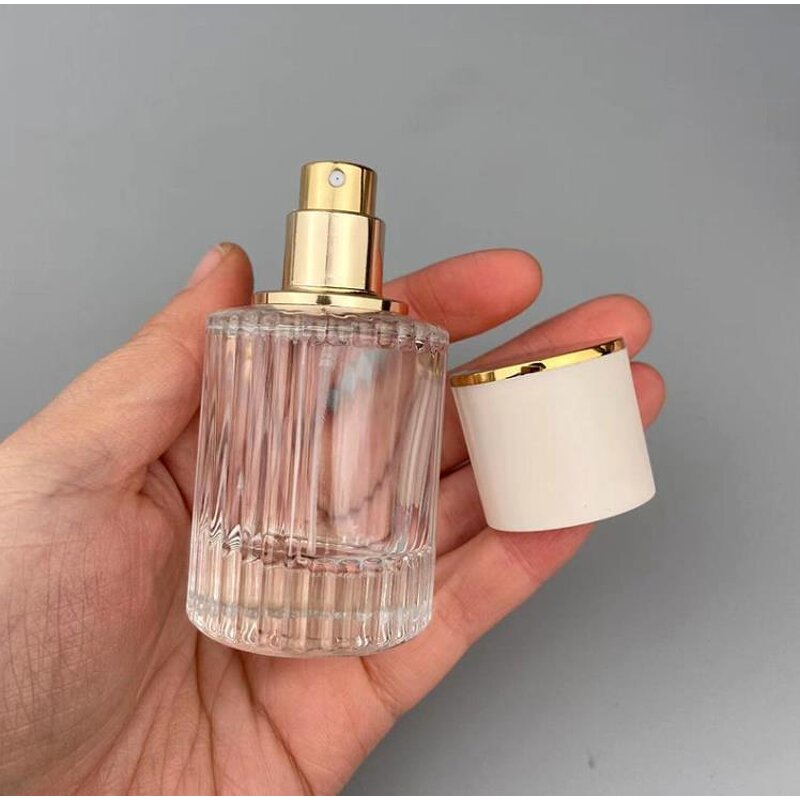 Glass Spray Pump Bottle Supplier - Luxury Custom 30ml 50ml Round