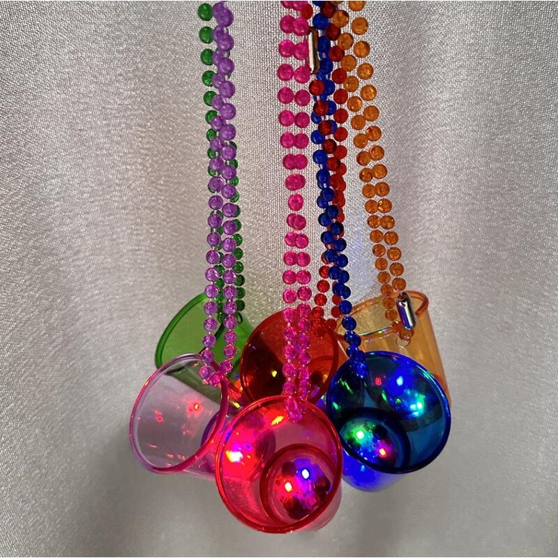 Flashing Shot Glasses Manufacturer - Happy New Years Eve Light up Necklaces