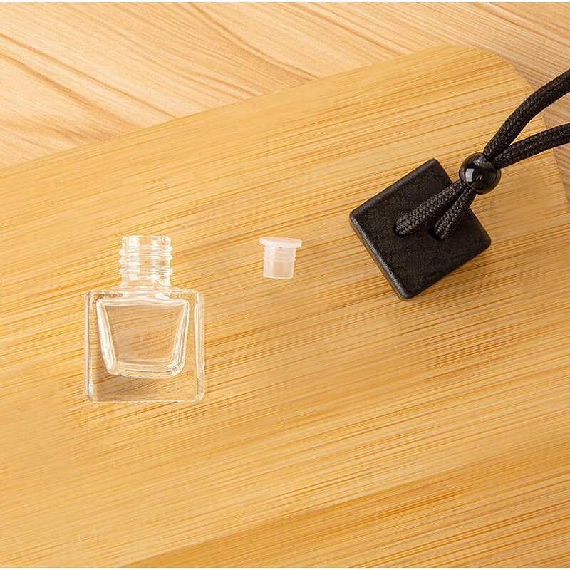 Wood Cap Glass Bottle Supplier - 8ml Black Empty Luxury Mini Classic
