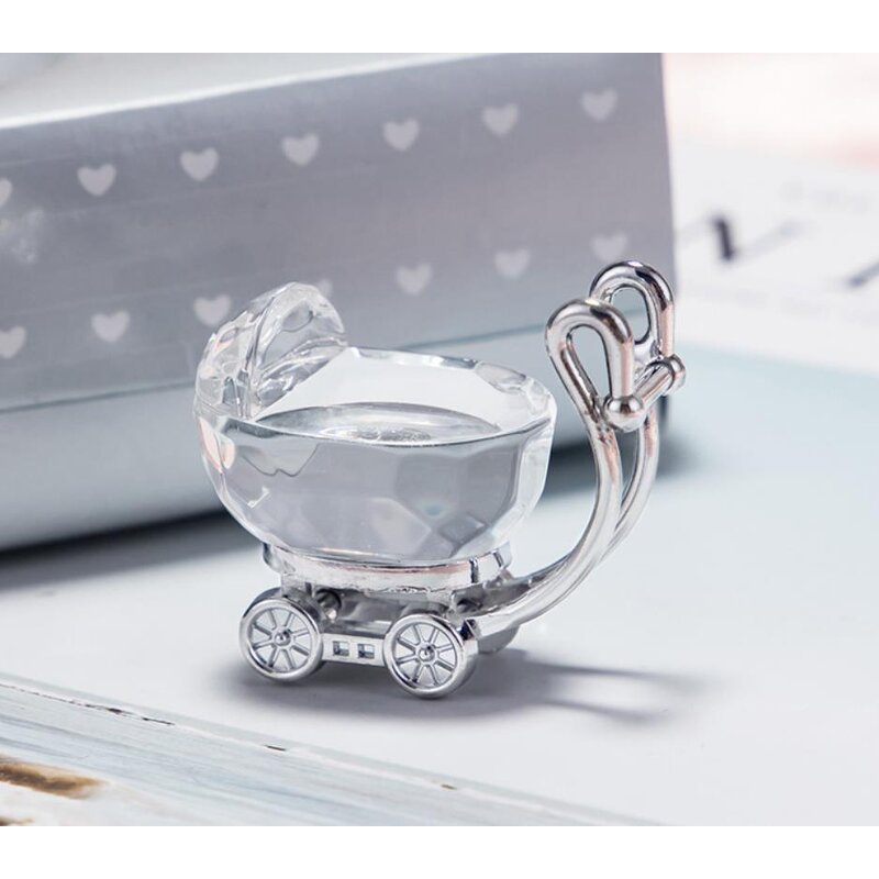 Baby Carriage Craft Supplier - Artificial Crystal with Gift Box for