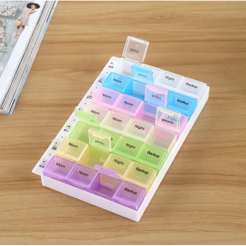 Monthly Pill Box Supplier - Am/pm Pill Organizer 7 Days 28 Compartments