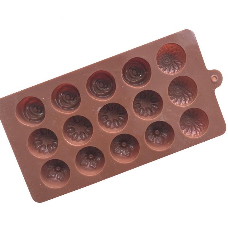 Flower Shaped Chocolate Mold Factory - 15 Cavity Different Style DIY