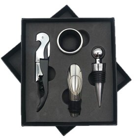 Wine Stopper Set Manufacturer - Bar Accessories 4Pcs Stainless Steel