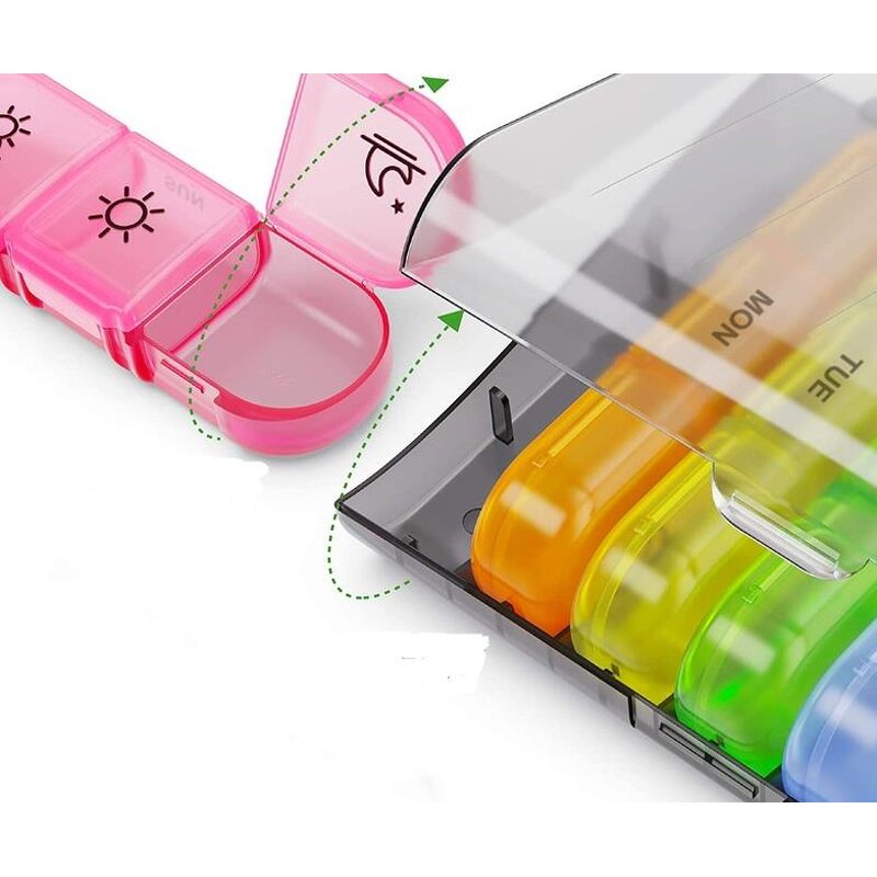 Eco Friendly Pill Box Factory - Wholesale 3 Compartments 7 Days Travel