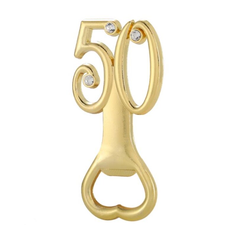 Gold Beer Bottle Opener Factory - Digital 50 50th Wedding Anniversary
