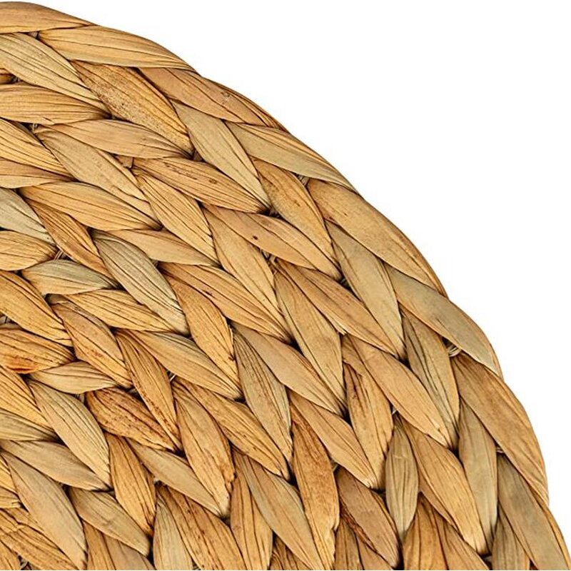 Rattan Placemats Supplier - Customized Natural Round Woven Braided