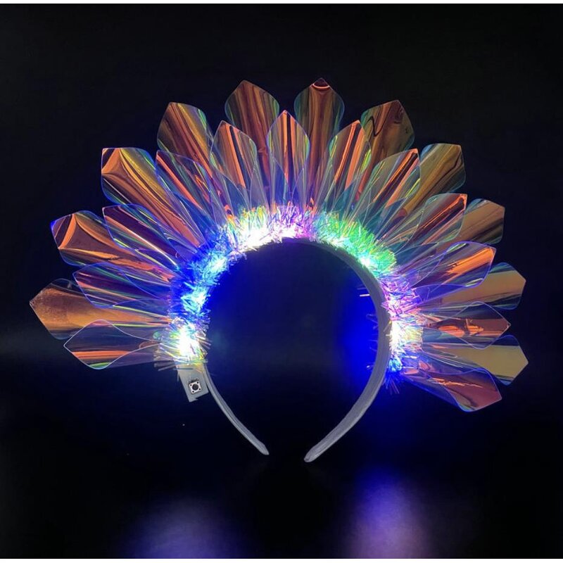 LED Headband Supplier - Light up Glowing Hair Band Laser Hair Hoop