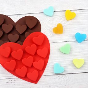 Valentine's Day Chocolate Mold Factory - 10 Hole Fondant Pudding Candy