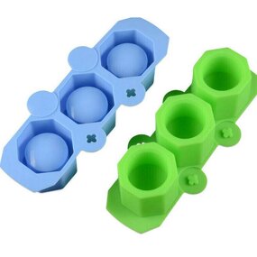 Concrete Flower Pot Mold Supplier - 3 Holes Round Geometric Polygonal