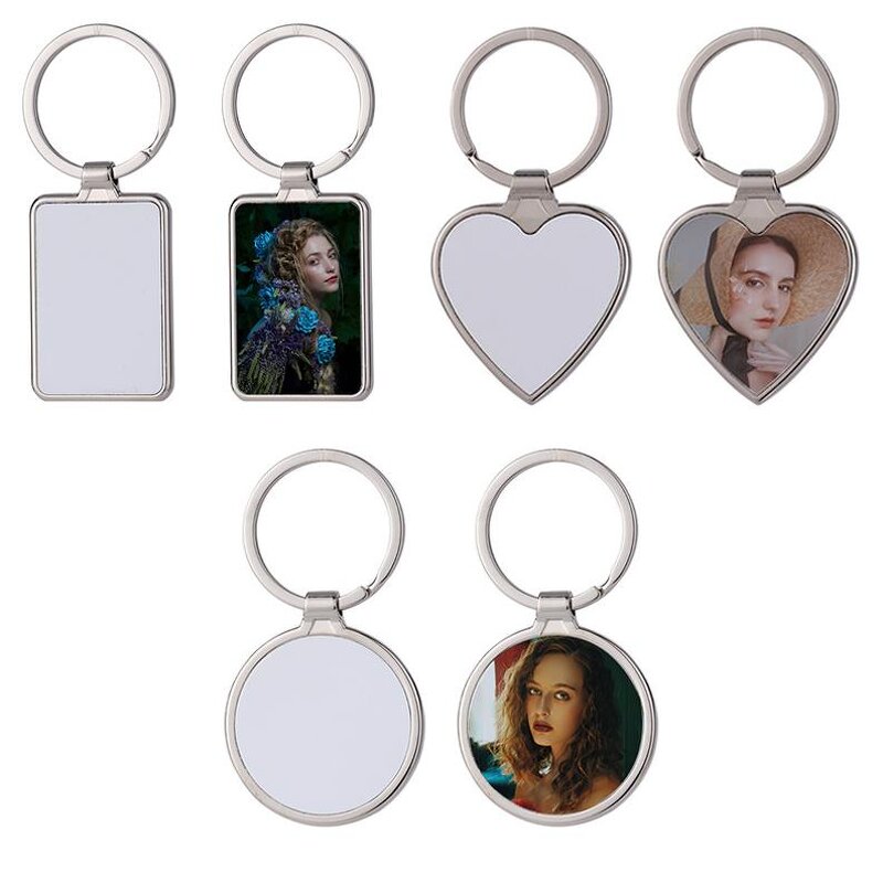 Custom Key Chains Supplier - With Key Rings Photo Single-Sided Sublimation