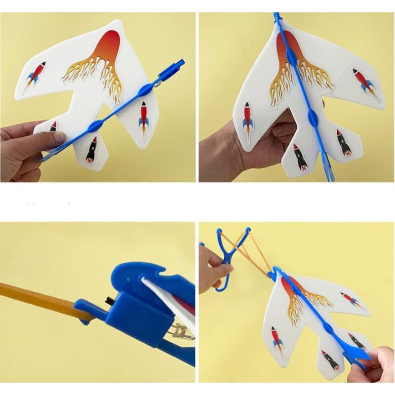 Slingshot Catapults Supplier - LED Light Airplane Launcher Outdoor Toy