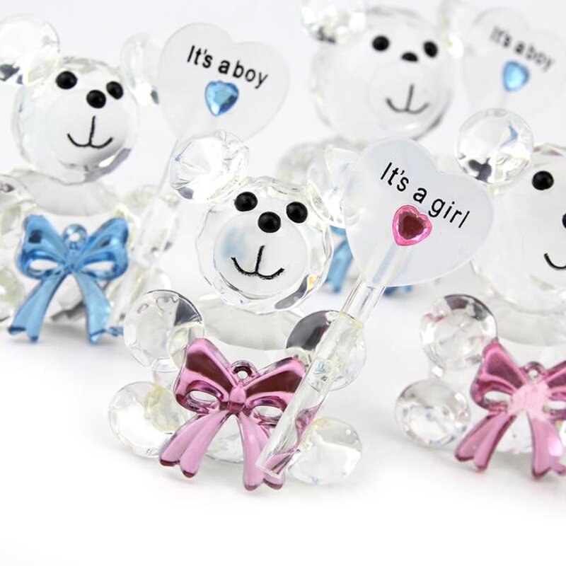 Crystal Bear Figurines Factory - Baby Christening Giveaways Gifts for