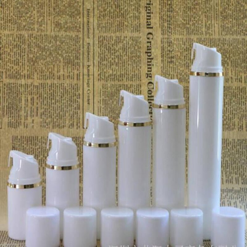Airless Pump Bottle Manufacturer - 0-150ml Gold Silver Line Vacuum