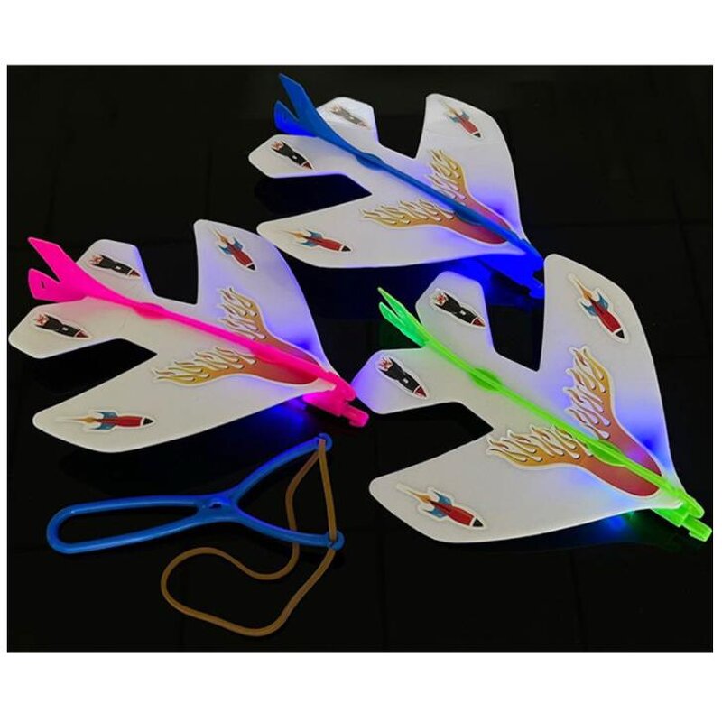 Slingshot Catapults Supplier - LED Light Airplane Launcher Outdoor Toy