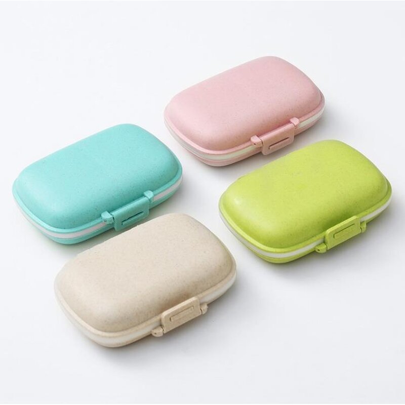 Wheat Straw Pill Box Manufacturer - Customize Logo Weekly Waterproof