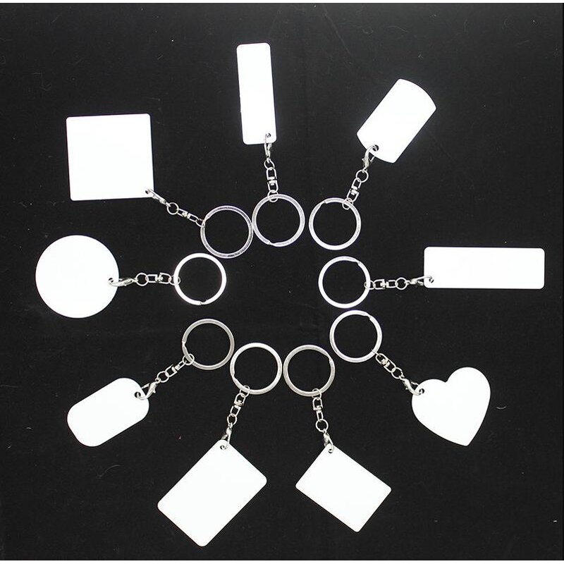 Personalized Metal Keychain Supplier - Rectangle Shaped Custom Printing