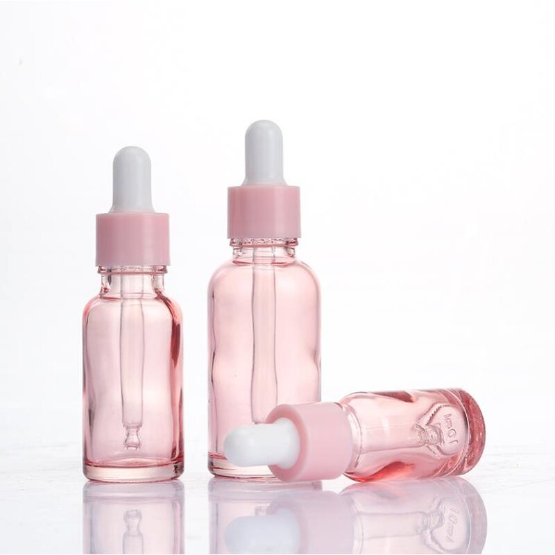 Glass Dropper Bottle Factory - 5-100ml Mini Pink with Dropper for