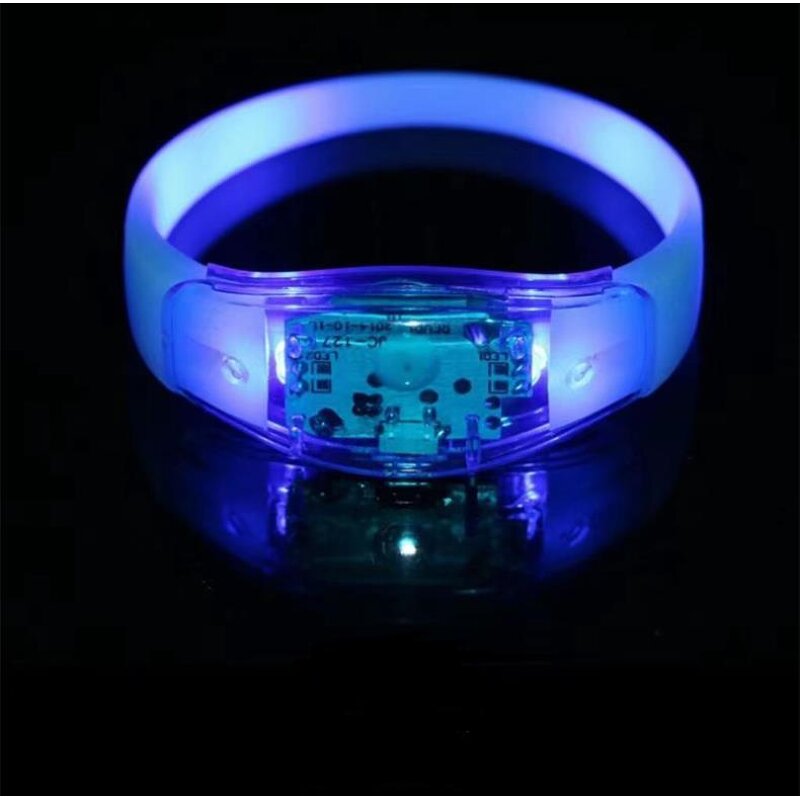 LED Flashing Bracelet Supplier - Music Activated Sound Control Light up