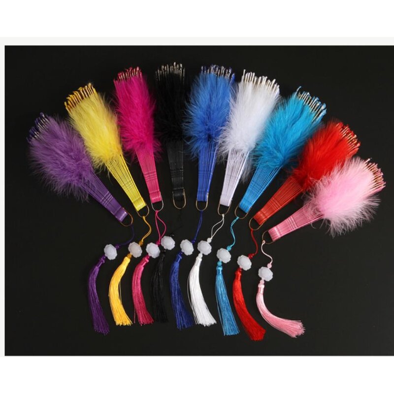 Lolita Feather Folding Fan Factory - Custom Sweet Girl Gothic Court Dance