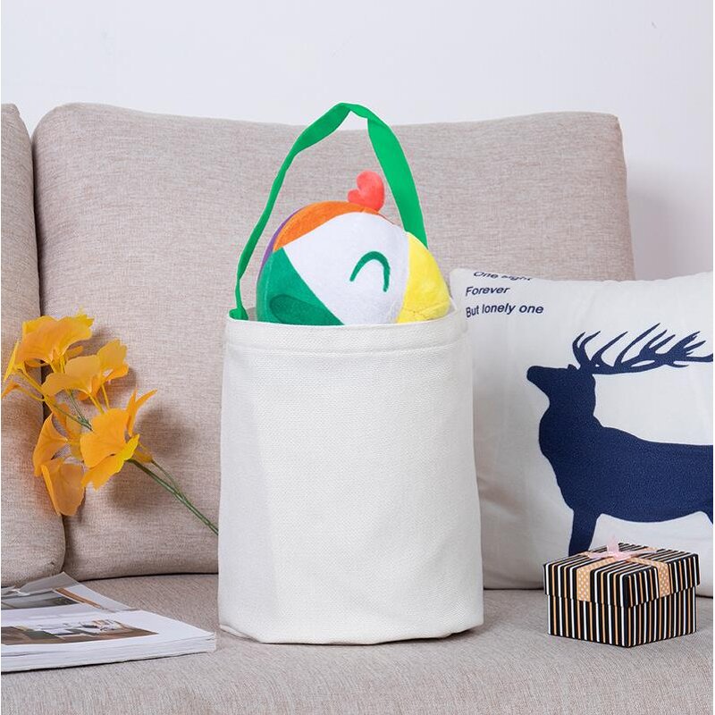 Sublimation Bucket Bag Factory - Easter Candy Tote Basket Halloween Linen