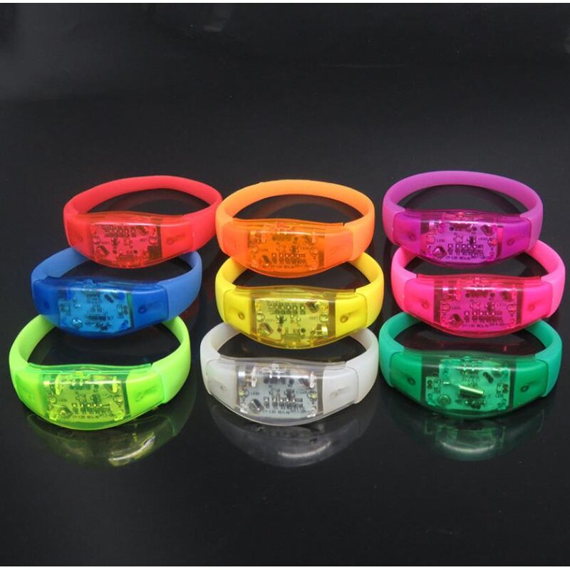 LED Flashing Bracelet Supplier - Music Activated Sound Control Light up
