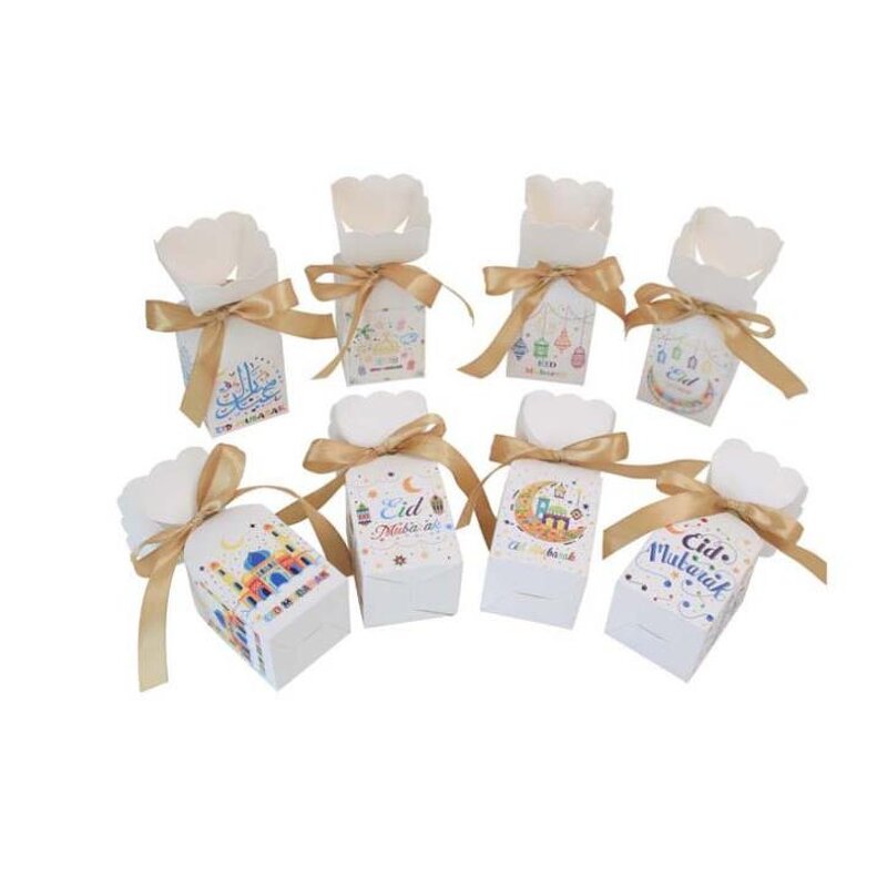 Eid Mubarak Candy Box Factory - 24pcs/bag 8 Design Ramadan Gift Box
