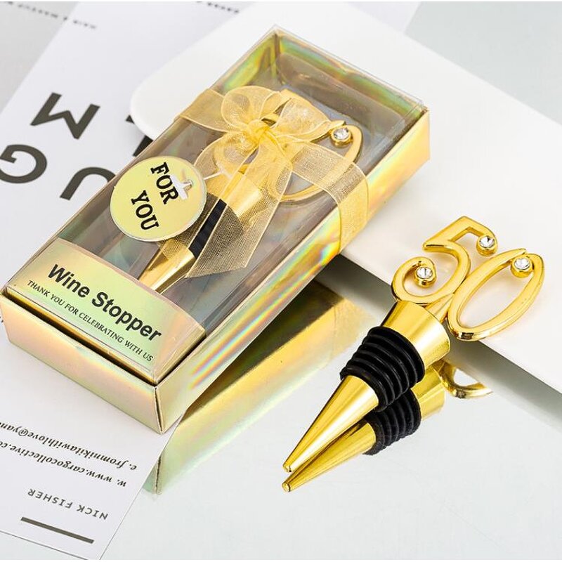50th Wine Stopper Supplier - 50th Wedding Anniversary Party Gifts