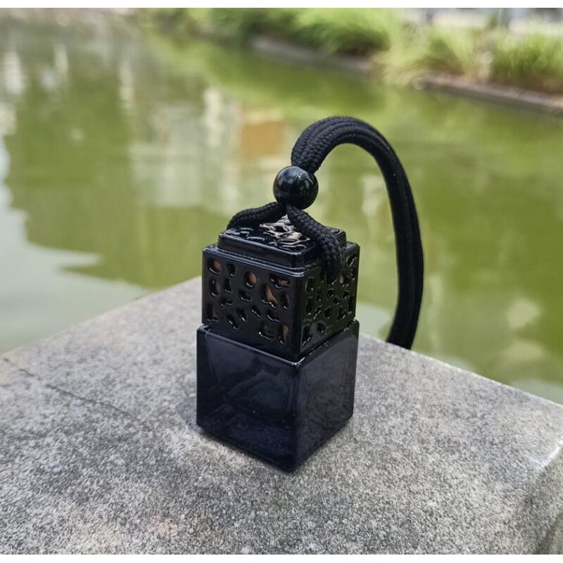 Car Diffuser Bottle Factory - 8ml Colorful Empty square Glass Essential