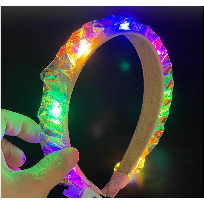 LED Headband Supplier - Light up Glowing Hair Band Laser Hair Hoop