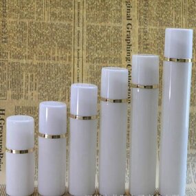 Airless Pump Bottle Manufacturer - 0-150ml Gold Silver Line Vacuum
