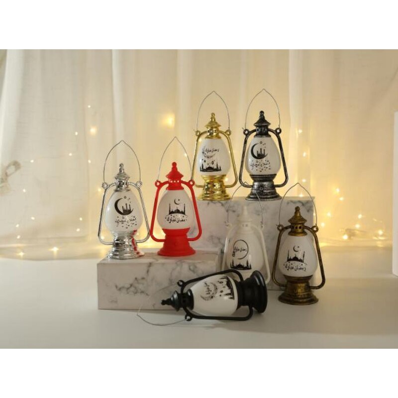 Ramadan Lantern Supplier - Holiday Decoration Crafts Plastic LED