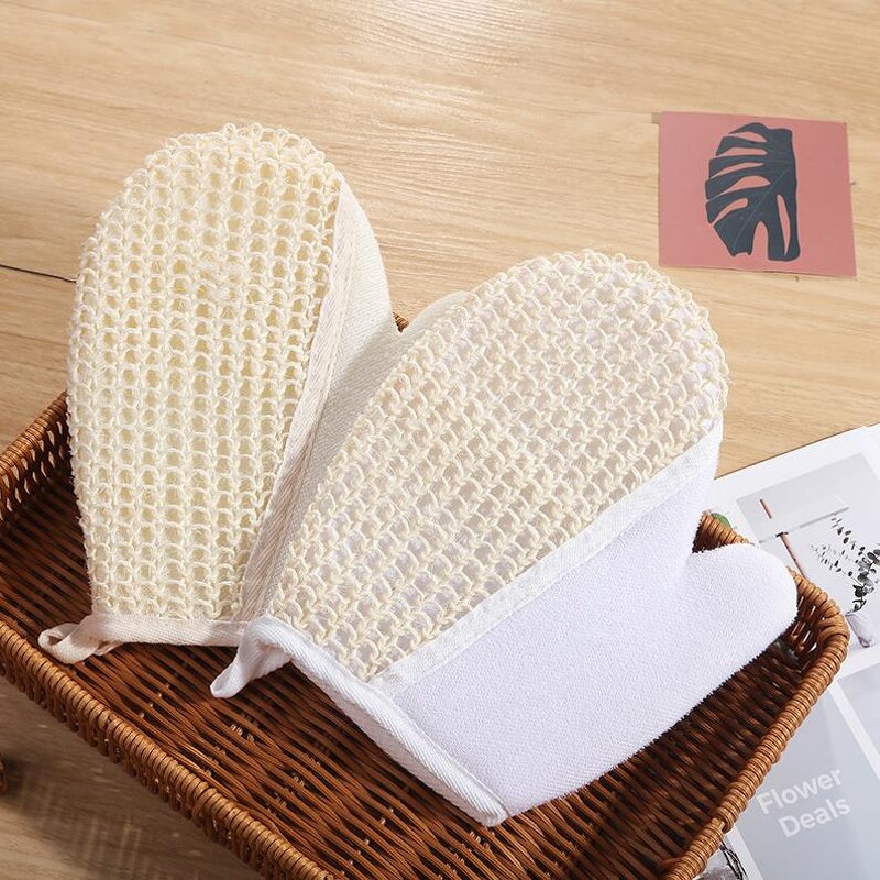 Natural Exfoliating Glove Supplier - Classic Bath Spa Scrub Double Sided