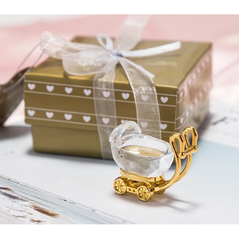 Baby Carriage Craft Supplier - Artificial Crystal with Gift Box for