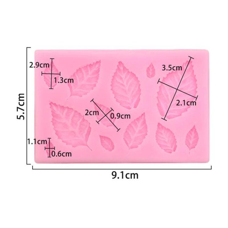 Silicone Chocolate Mould Factory - Leaves Shape Sugar Lace Fondant