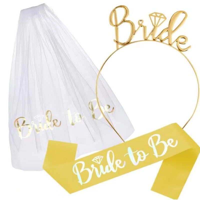 Bridal Shower Party Kit Supplier - Wholesale Custom Logo Rose Gold Veil
