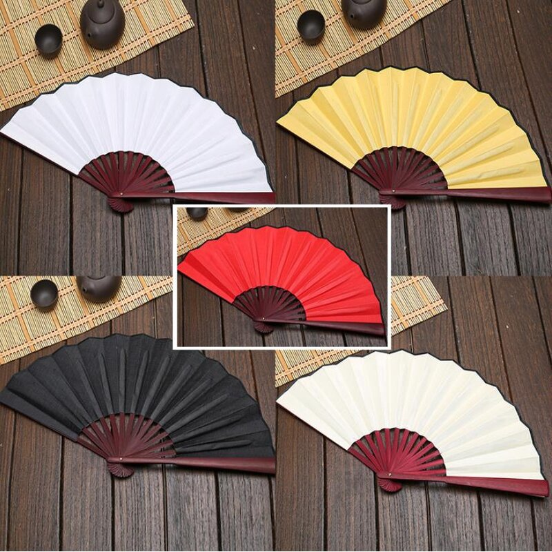 Large Folding Silk Fan Factory - 8/10inch Custom DIY Painting Chinese