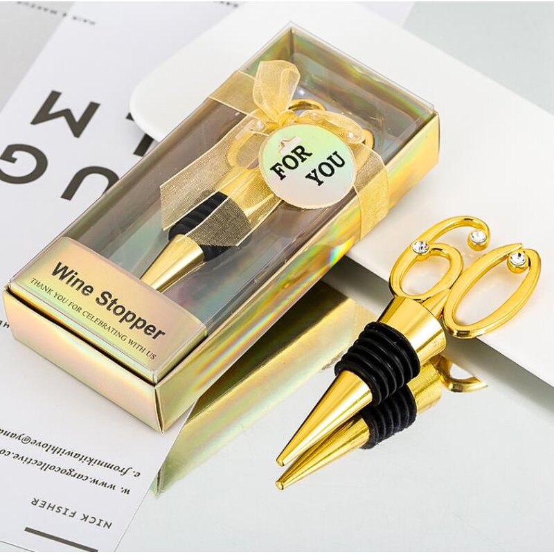 60th Bottle Stopper Factory - Wine and Beverage Birthday Wedding Favor