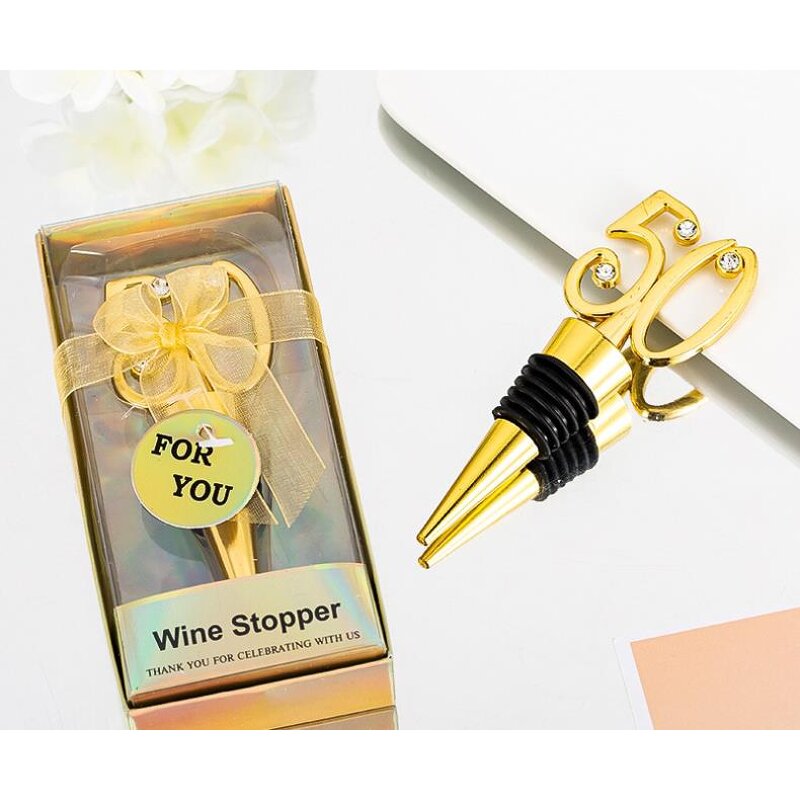 50th Wine Stopper Supplier - 50th Wedding Anniversary Party Gifts