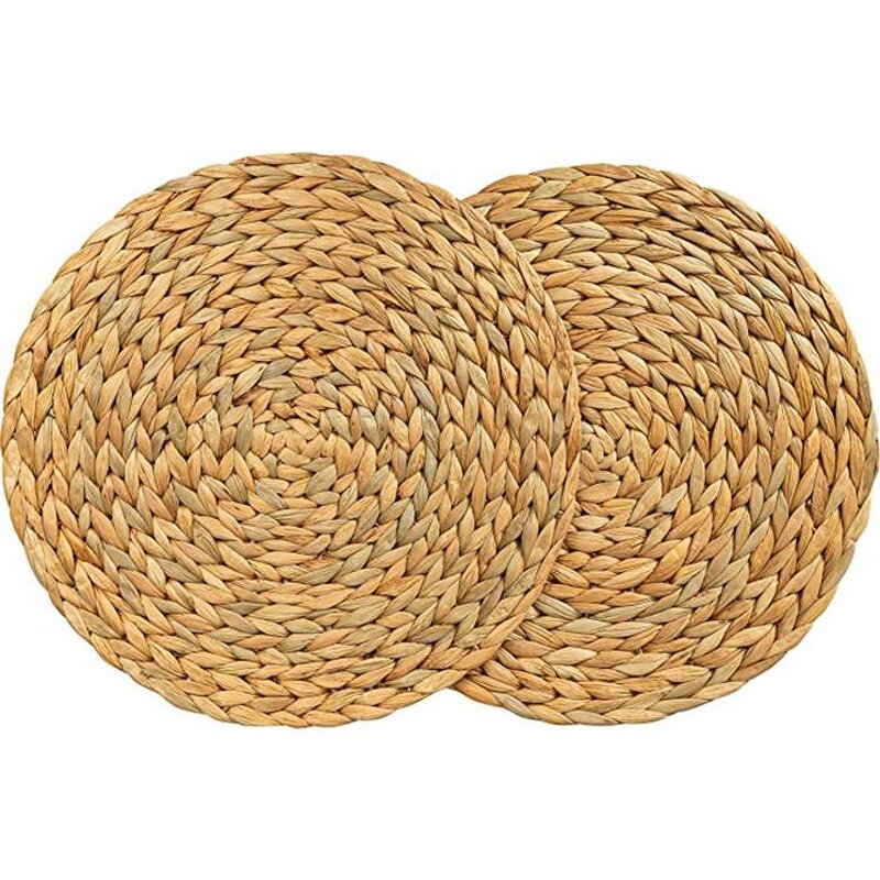 Rattan Placemats Supplier - Customized Natural Round Woven Braided