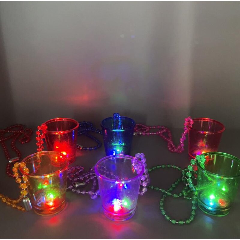 Flashing Shot Glasses Manufacturer - Happy New Years Eve Light up Necklaces