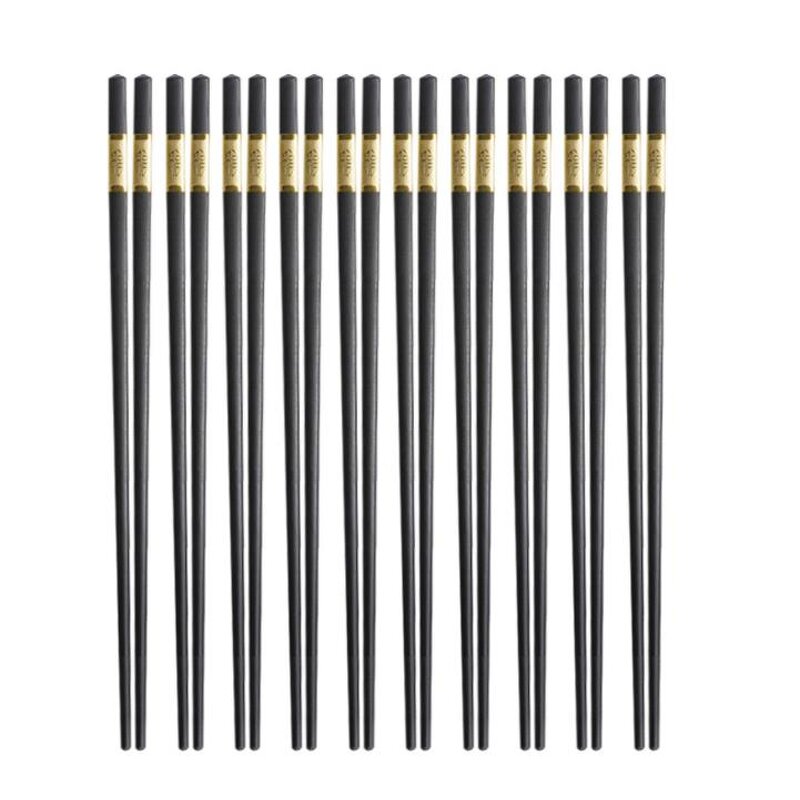 Metal Chopsticks Supplier - Black Chinese Reusable Non Slip Fiberglass